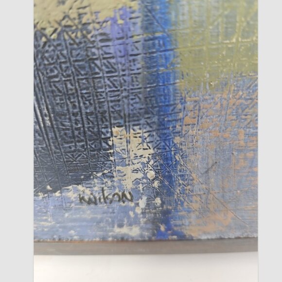 Modern Abstract Painting Kay Arlene Ridenour Wilson (1937 - 2007) Listed Artist - Picture 3 of 7